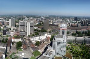 Panorama der Stadt Essen im Ruhrgebiet
